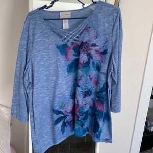 Alfred dunner plus size top 1x